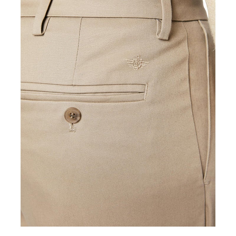 Dockers Men's Relaxed Fit Signature Khaki Lux Cotton Stretch Pants - Pleated, Timberwolf, 44W x 32L - Image 3